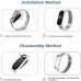 3Chome Metal Strap Compatible with Xiaomi Mi Band 6 / Mi Band 5/ Mi Band 4 / Mi Band 3, Smart Watch Wristbands Replacement Accessories